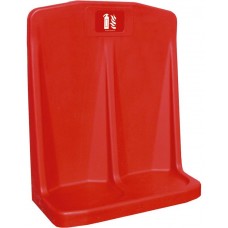 LARGE DOUBLE FIRE EXTINGUISHER STAND