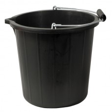 3 gall Black PVC V.Lip Bucket Large 3 gallon capacity